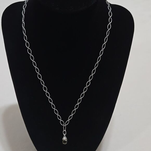 Sterling Silver & Citrine Necklace - Picture 4 of 6